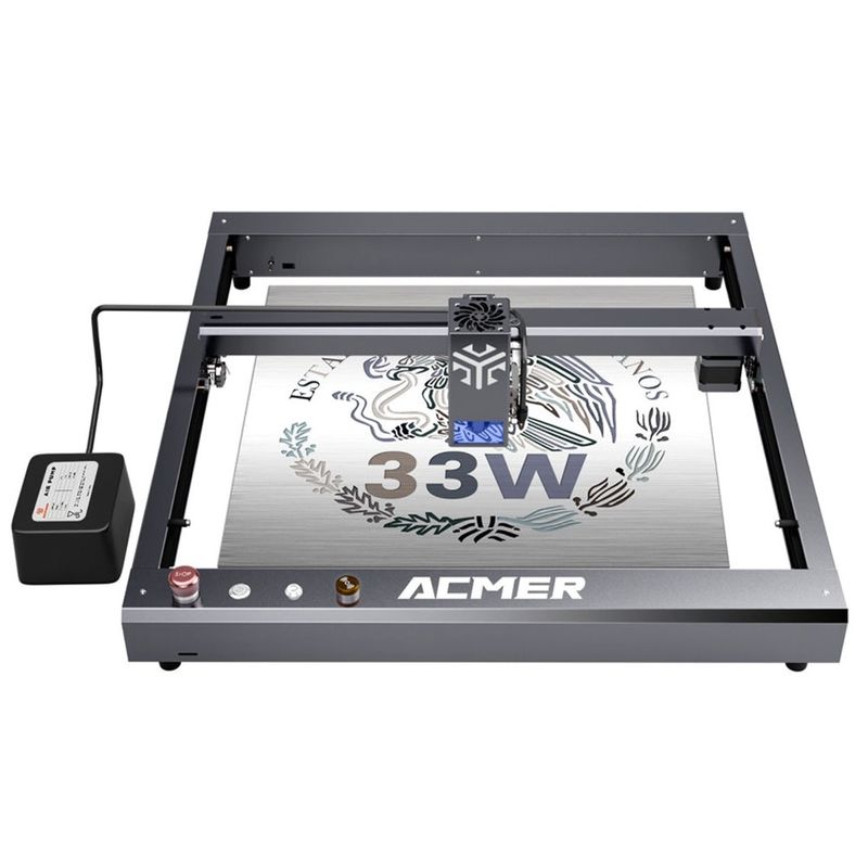 ACMER P2 33Wレーザーエグレーバー切削機,木のデスクトップレーザーエグレーバーとカッター 高速30000mm/min