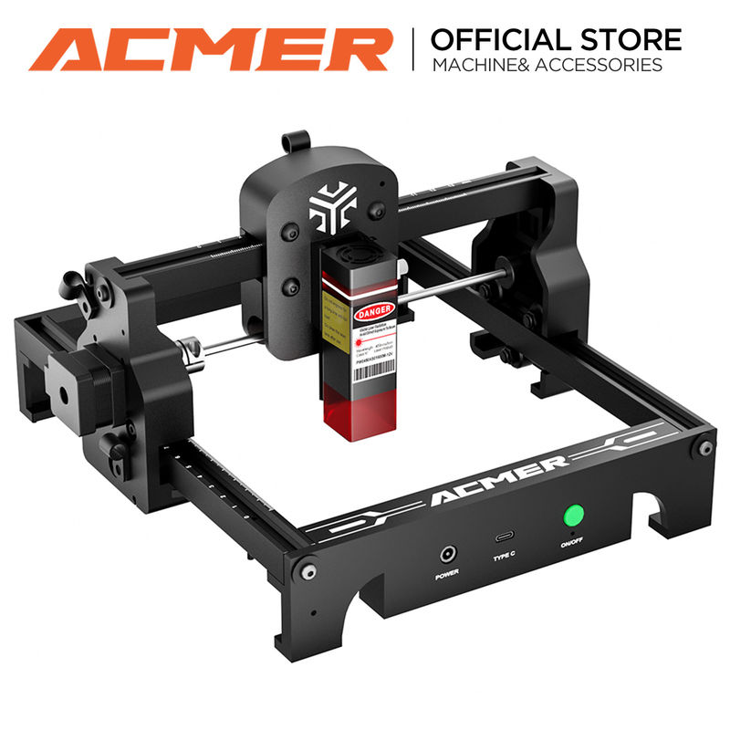 ACMER S1 ミニポータブルレーザーエグレーバー,2500mwレーザー出力,130*130mm作業領域