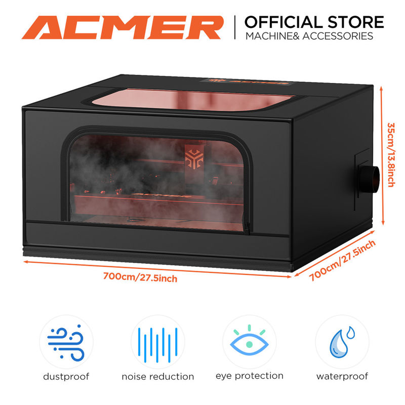 ACMER R10 保護 レーザー 刻印 機 囲み 防火 防塵 防煙 排気口 保護 目口