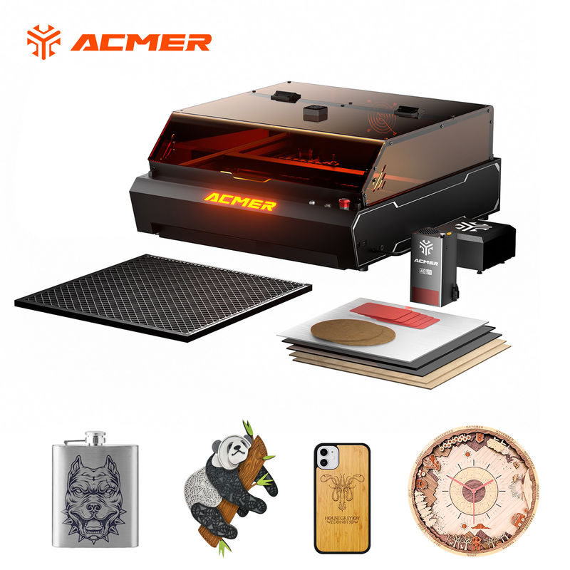ACMER P3 ダブルダイオードレーザーカットレーザー切断彫刻機 アルミニウムプロファイル彫刻のためのポンプ空気の補助